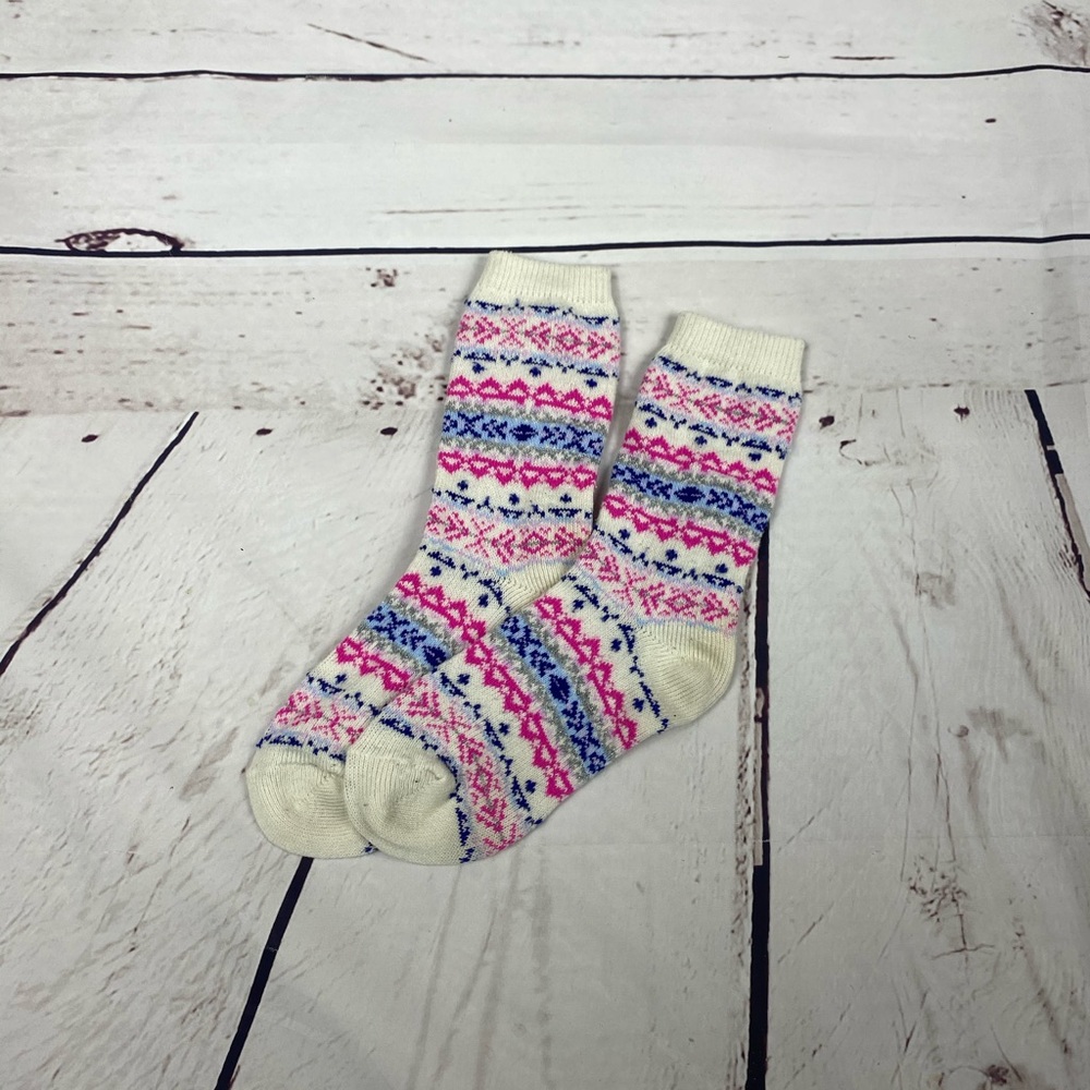 American Eagle Blue Printed Crew Socks‎